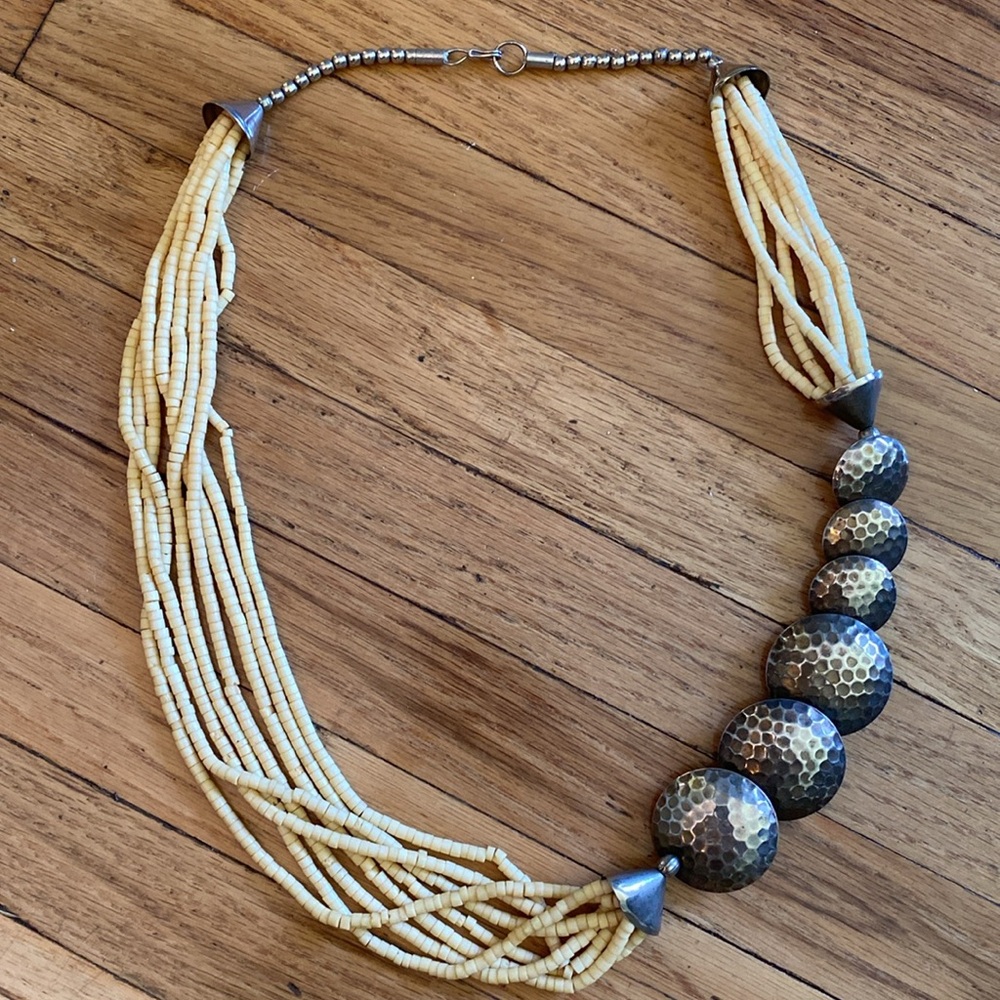 Vintage Asymmetrical Tribal Necklace